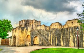 Saint Jean Gate in the medieval city walls of Provins - Seine-et-Marne, France