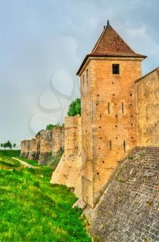 City wall of Provins, a town of medieval fairs, UNESCO world heritage in France