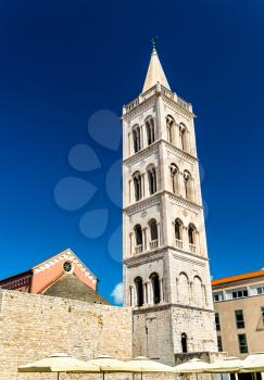 Bell tower of St. Anastasia Cathedral in Zadar - Croatia, the Balkans