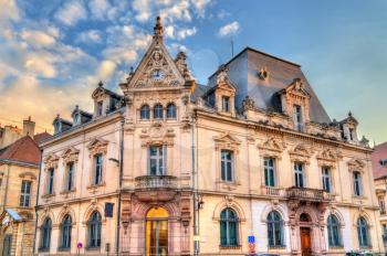 Historic building in the Old Town of Dijon - Burgundy, France