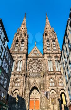 Cathedral of Our Lady of the Assumption of Clermont-Ferrand. Puy-de-Dome, France