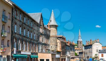 Towers in Saint-Flour, a town in the Cantal department of France