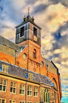 Hooglandse Kerk, a Gothic church in Leiden - South Holland, the Netherlands