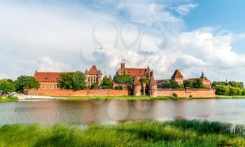 The Castle of the Teutonic Order in Malbork, UNESCO world heritage in Pomerania, Poland