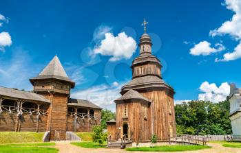 Castle church of Resurrection at Baturyn Fortress in Chernihiv Oblast of Ukraine