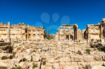 Ruins of the Temple of Jupiter at Baalbek in Lebanon
