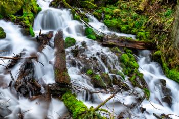 Fairy Falls in the Columbia River Gorge - Oregon, USA