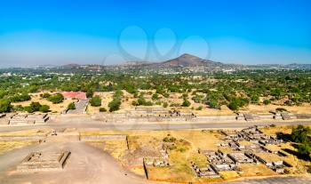 View of Teotihuacan, an ancient Mesoamerican city in Mexico