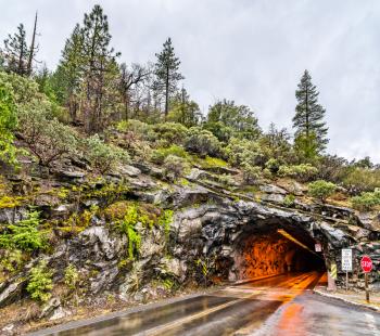 The Wawona Tunnel in Yosemite National Park - California, United States