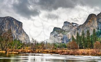 The Merced river in Yosemite Valley - Yosemite National Park, California, United States