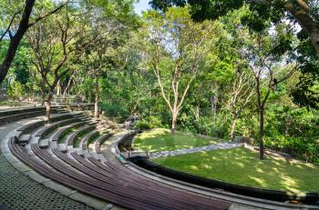 Amphitheater in the Monkey Forest at Ubud - Bali, Indonesia
