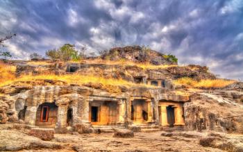 Cave 23 at the Ellora complex. A UNESCO world heritage site in Maharashtra, India