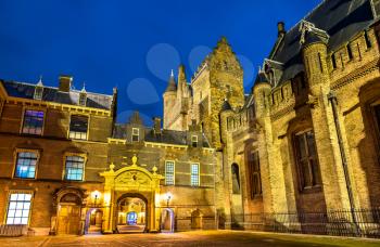 The Binnenhof, the seat of the Dutch Parliament in the Hague, the Netherlands