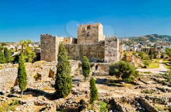 A Crusader castle in Byblos. UNESCO world heritage in Lebanon