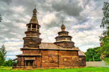 Church of St. Nicholas from High Island village in Veliky Novgorod, Russia