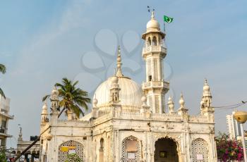 The Haji Ali Dargah, an island mausoleum and pilgrimage site in Mumbai, - Maharashtra, India
