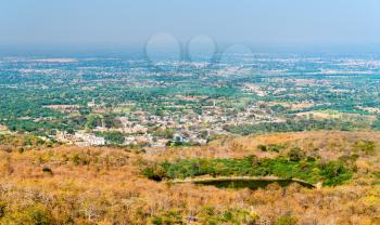 Panorama of Champaner, a historical city in the state of Gujarat. A UNESCO world heritage site in western India