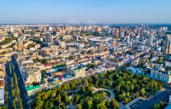 Aerial view of the old city of Kiev, the capital of Ukraine