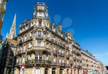 Typical building in the city centre of Rouen - Normandy, France