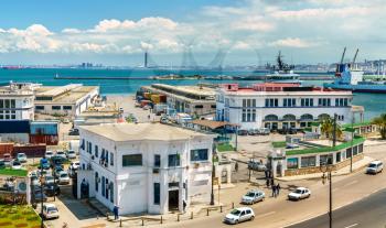 Port of Algiers, the capital of Algeria. North Africa