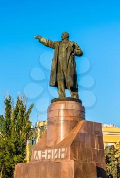 Monument of Vladimir Lenin on Lenin square in Volgograd, Russian Federation