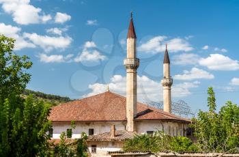 The Big Khan Mosque at Hansaray, the Khan's Palace in Bakhchysarai, Crimea