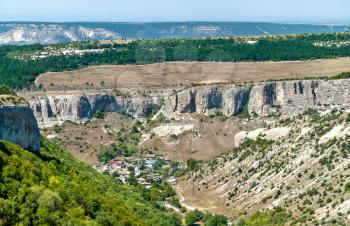 Biyuk-Ashlama-Dere gorge in Bakhchisarai, Crimean mountains, Europe