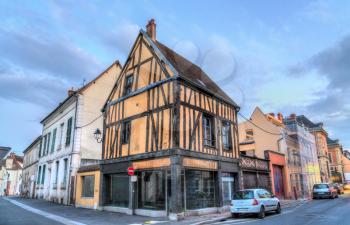 Traditional half-timbered houses in Dreux - Centre-Val de Loire, France