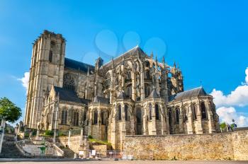 Saint Julien Cathedral of Le Mans in Pays de la Loire, France