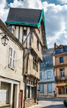 Traditional half-timbered house in Laval - Pays de la Loire, France