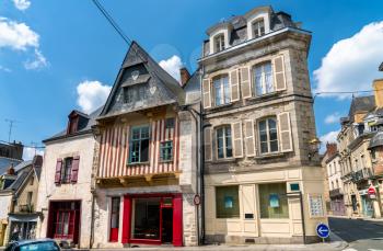 Traditional houses in Vitre - Brittany, the Ille-et-Vilaine department of France
