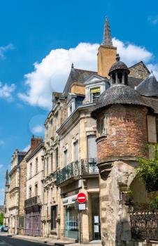 Traditional houses in Vitre - Brittany, the Ille-et-Vilaine department of France