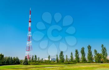 Television tower on the Mamayev Kugran in Volgograd, Russian Federation