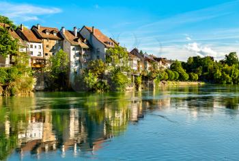Laufenburg, a border town at the Rhine River in Switzerland