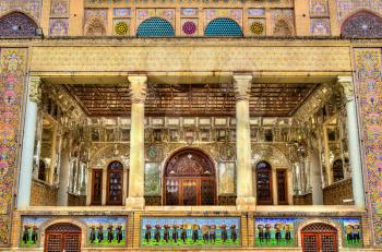 Details of Shams-ol-Emaneh building at Golestan Palace - Tehran, Iran