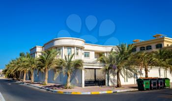 Houses in Abu Dhabi, the capital of the Emirates