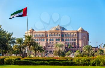View of Emirates Palace in Abu Dhabi - UAE
