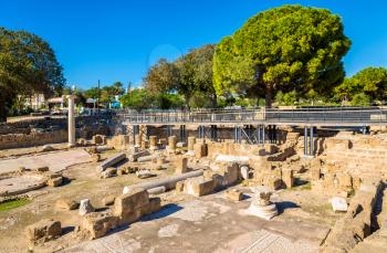Ruins of early Byzantine basilica in Paphos - Cyprus