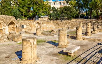 Ruins of early Byzantine basilica in Paphos - Cyprus