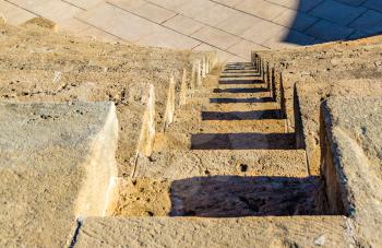 Steps of Odeon Amphitheatre in Paphos - Cyprus
