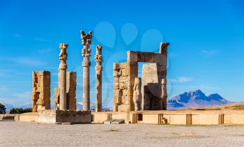 View of the Gate of All Nations in Persepolis - Iran