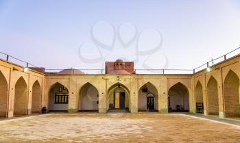 Courtyard of the Jame Mosque of Yazd in Iran.