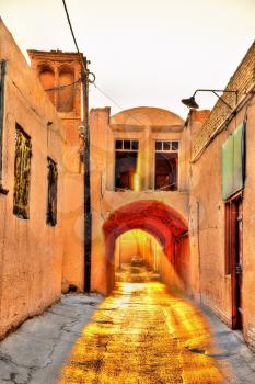 Old street in Yazd in the morning, Iran