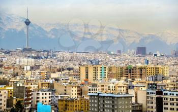 View of Tehran from the Azadi Tower - Iran