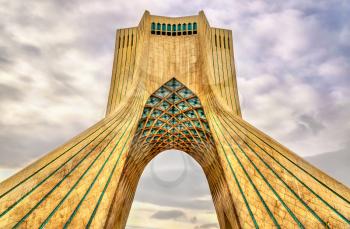 View of the Azadi Tower in Tehran - Iran