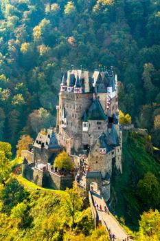Eltz Castle in autumn. Rhineland-Palatinate, western Germany