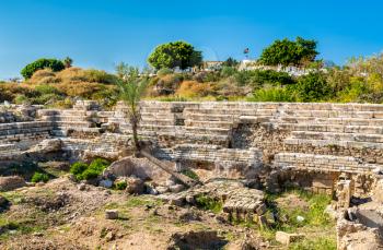 The Al Mina archaeological site in Tyre. UNESCO world heritage in Lebanon