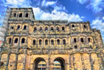 The Porta Nigra, a large Roman city gate in Trier. UNESCO world heritage in Germany