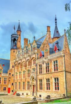 Historical buildings in Bruges - West Flanders, Belgium