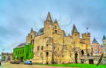 Het Steen, a medieval fortress in the old city centre of Antwerp, Belgium